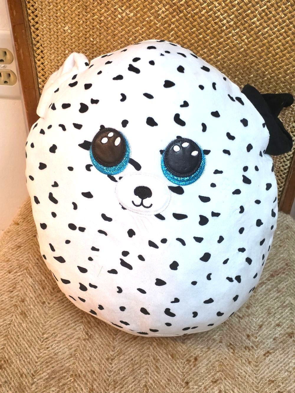 Ty Squish-A-Boos "Fetch" Dalmatian Dog Plush Pillow – Excellent Condition
